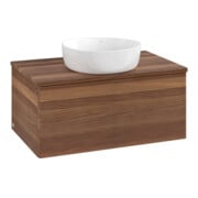 V&B Waschtischunterschrank mit Frontstruktur Antao 80x36x50cm, WBP-farbe w. wal, w. walnut-3