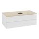 V&B Waschtischunterschrank mit Frontstruktur -Beleuchtung Antao 100x36x50cm, HL, WBP botti., glo wh. Lac-1