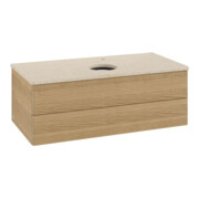 V&B Waschtischunterschrank mit Frontstruktur -Beleuchtung Antao 100x36x50cm, HL, WBP botti., hon. Oa