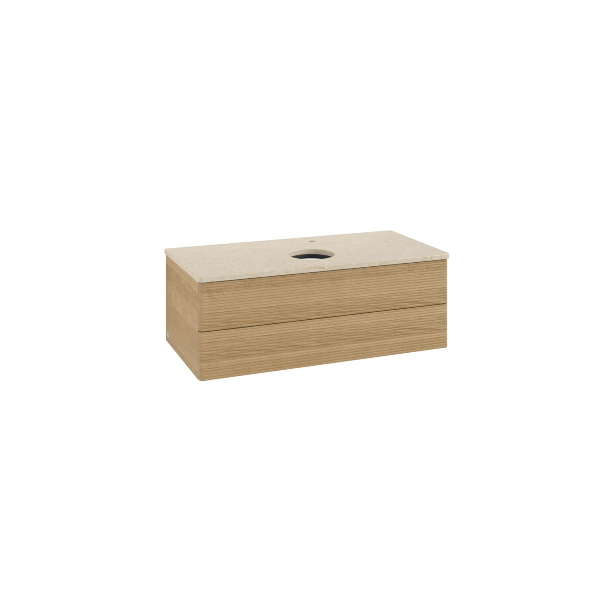 V&B Waschtischunterschrank mit Frontstruktur -Beleuchtung Antao 100x36x50cm, HL, WBP botti., hon. Oa ; Villeroy & Boch