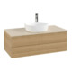 V&B Waschtischunterschrank mit Frontstruktur -Beleuchtung Antao 100x36x50cm, HL, WBP botti., hon. Oa-3