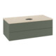 V&B Waschtischunterschrank mit Frontstruktur -Beleuchtung Antao 100x36x50cm, HL, WBP botti., le g. m Lac-1
