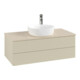 V&B Waschtischunterschrank mit Frontstruktur -Beleuchtung Antao 100x36x50cm, HL, WBP botti., si Gr m Lac-1