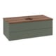 V&B Waschtischunterschrank mit Frontstruktur -Beleuchtung Antao 100x36x50cm, HL, WBP w wa, le gre. m Lac-3