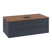 V&B Waschtischunterschrank mit Frontstruktur -Beleuchtung Antao 100x36x50cm, HL, WBP w wal, md bl. m Lac-3