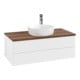 V&B Waschtischunterschrank mit Frontstruktur -Beleuchtung Antao 100x36x50cm, HL, WBP w. wal, wh. m Lac-1