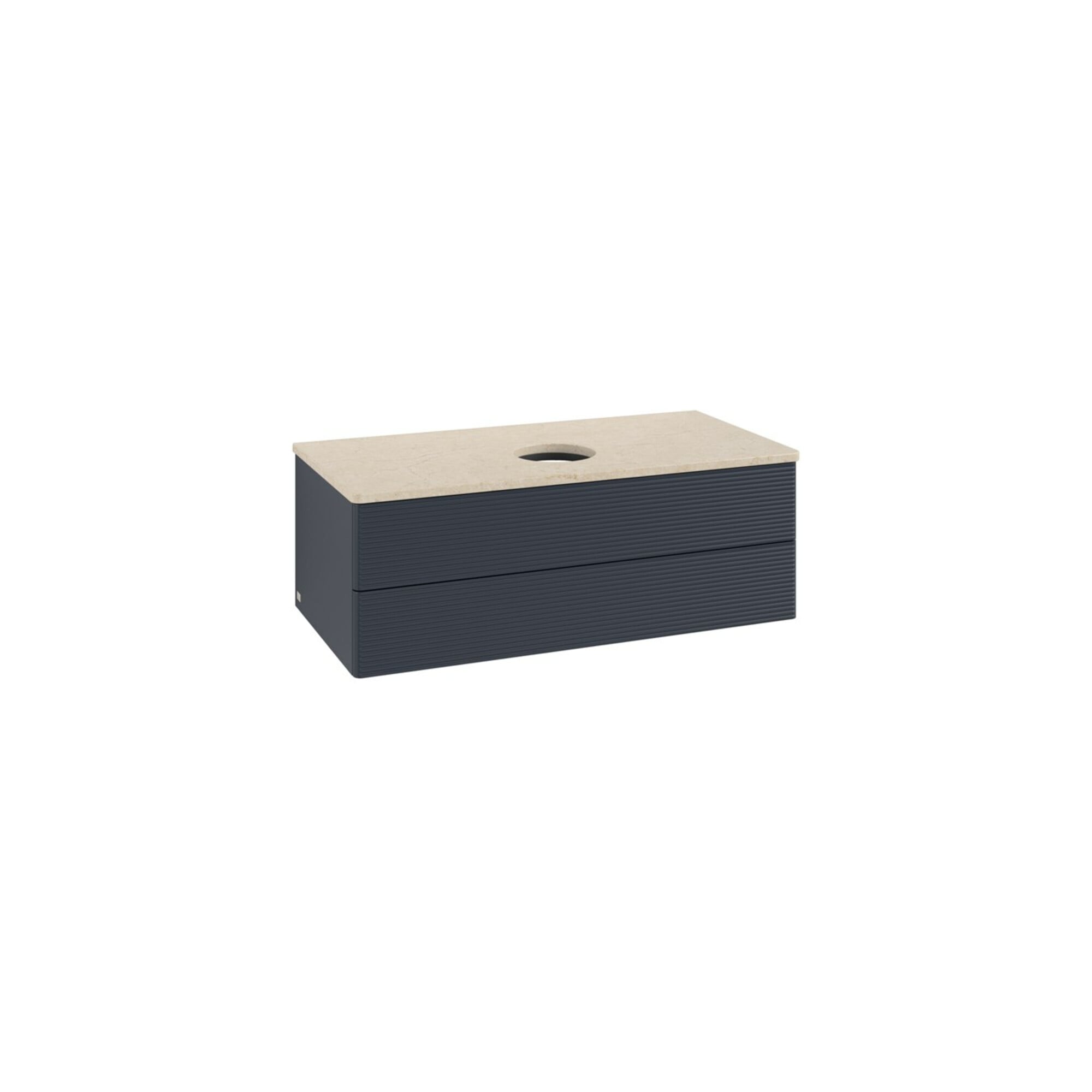 V&B Waschtischunterschrank mit Frontstruktur -Beleuchtung Antao 100x36x50cm, WBP botti., md bl. m Lac ; Villeroy & Boch