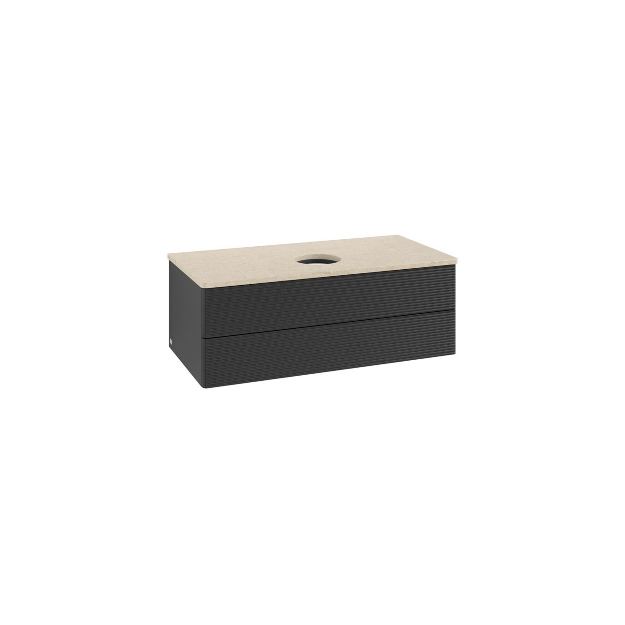 V&B Waschtischunterschrank mit Frontstruktur -Beleuchtung Antao 100x36x50cm, WBP-farbe botti., bla m Lac ; Villeroy & Boch