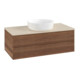 V&B Waschtischunterschrank mit Frontstruktur -Beleuchtung Antao 100x36x50cm, WBP-farbe botti., w. walnut-1