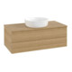 V&B Waschtischunterschrank mit Frontstruktur -Beleuchtung Antao 100x36x50cm, WBP-farbe hon. Oa, hon. oak-3