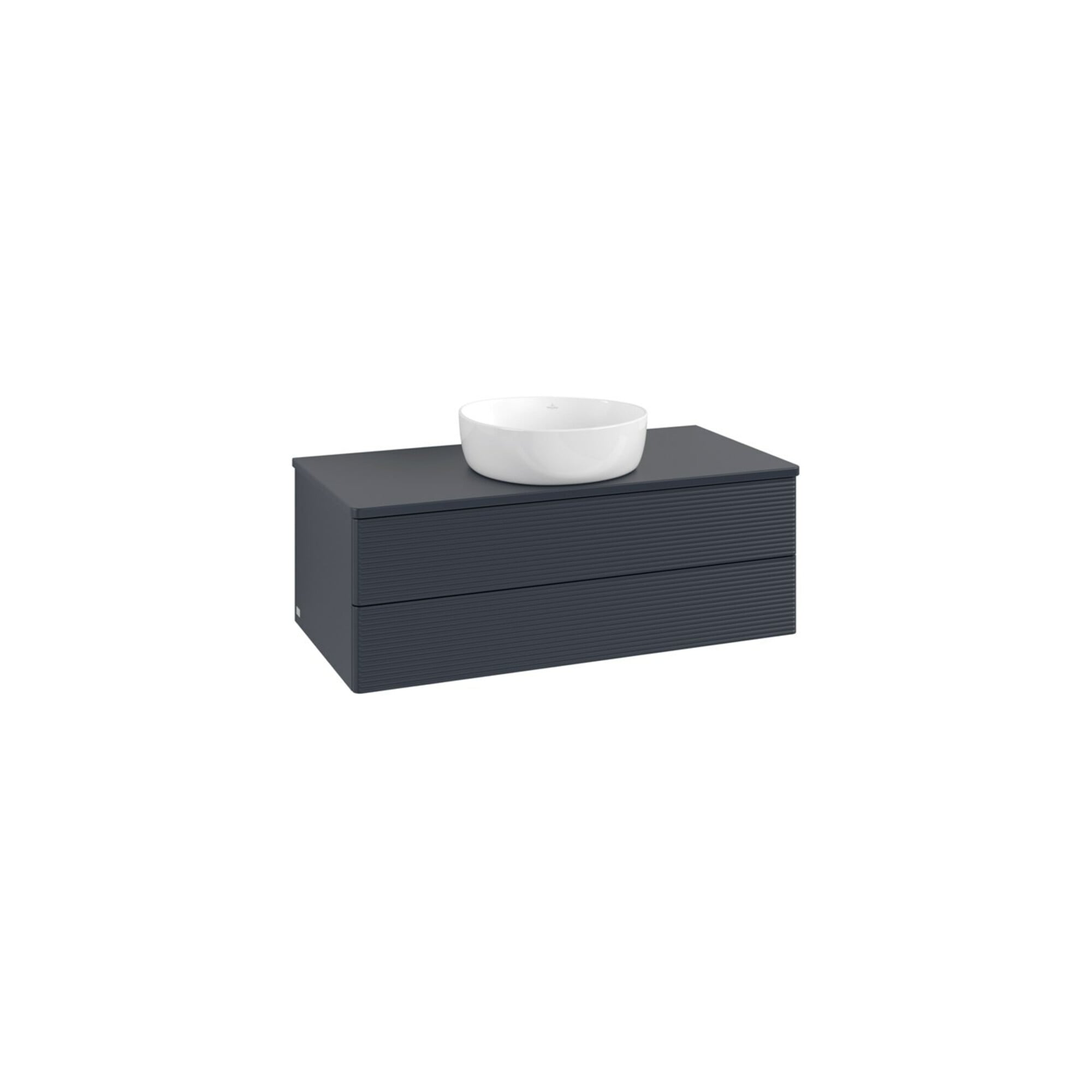 V&B Waschtischunterschrank mit Frontstruktur -Beleuchtung Antao 100x36x50cm, WBP-farbe Lac, md bl. m Lac ; Villeroy & Boch