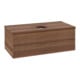 V&B Waschtischunterschrank mit Frontstruktur -Beleuchtung Antao 100x36x50cm, WBP-farbe w. wal, w. walnut