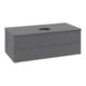 V&B Waschtischunterschrank mit Frontstruktur -Beleuchtung Antao 100x36x50cm, WBP Lac, Anthrac. m Lac-3