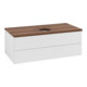 V&B Waschtischunterschrank mit Frontstruktur -Beleuchtung Antao 100x36x50cm, WBP w. wal, glo wh. Lac-3