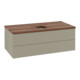 V&B Waschtischunterschrank mit Frontstruktur -Beleuchtung Antao 100x36x50cm, WBP w. wal, st. Gr m Lac-3