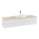 V&B Waschtischunterschrank mit Frontstruktur -Beleuchtung Antao 160x50cm, HL, WBP botti., glo wh. Lac-4