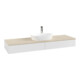 V&B Waschtischunterschrank mit Frontstruktur -Beleuchtung Antao 160x50cm, HL, WBP botti., glo wh. Lac-1
