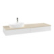 V&B Waschtischunterschrank mit Frontstruktur -Beleuchtung Antao 160x50cm, HL, WBP botti., glo wh. Lac-1