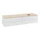V&B Waschtischunterschrank mit Frontstruktur -Beleuchtung Antao 160x50cm, HL, WBP botti., glo wh. Lac-1