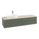 V&B Waschtischunterschrank mit Frontstruktur -Beleuchtung Antao 160x50cm, HL, WBP botti., lea gre. m Lac-1