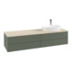 V&B Waschtischunterschrank mit Frontstruktur -Beleuchtung Antao 160x50cm, HL, WBP botti., lea gre. m Lac-3