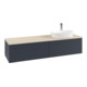 V&B Waschtischunterschrank mit Frontstruktur -Beleuchtung Antao 160x50cm, HL, WBP botti., md bl. m Lac-1