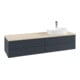V&B Waschtischunterschrank mit Frontstruktur -Beleuchtung Antao 160x50cm, HL, WBP botti., md bl. m Lac-3