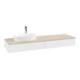 V&B Waschtischunterschrank mit Frontstruktur -Beleuchtung Antao 160x50cm, HL, WBP botti., wh. m Lac-4