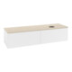 V&B Waschtischunterschrank mit Frontstruktur -Beleuchtung Antao 160x50cm, HL, WBP botti., wh. m Lac-3