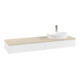 V&B Waschtischunterschrank mit Frontstruktur -Beleuchtung Antao 160x50cm, HL, WBP botti., wh. m Lac-1