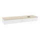 V&B Waschtischunterschrank mit Frontstruktur -Beleuchtung Antao 160x50cm, HL, WBP botti., wh. m Lac-3
