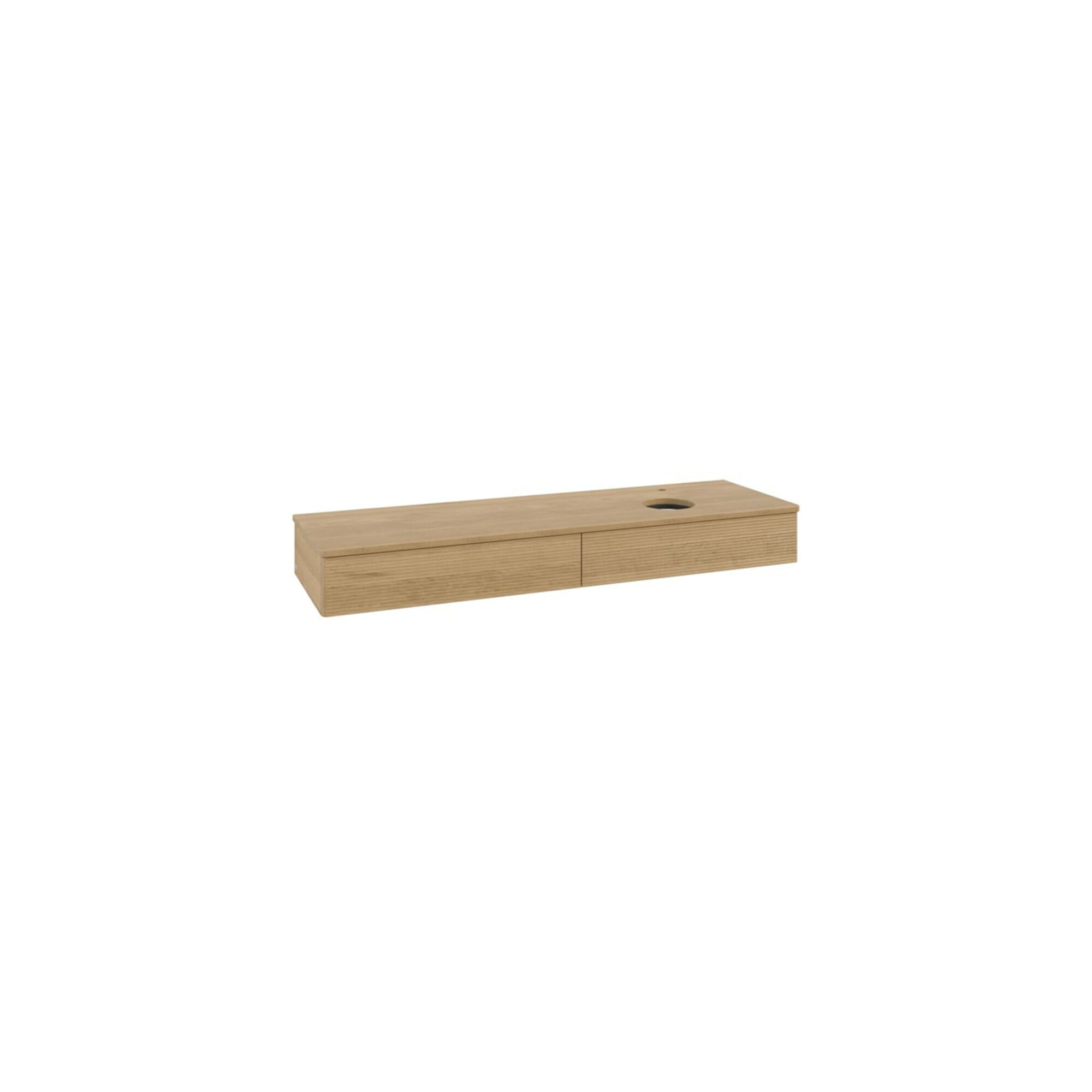 V&B Waschtischunterschrank mit Frontstruktur -Beleuchtung Antao 160x50cm, HL, WBP-farbe hon. Oa, hon. Oa ; Villeroy & Boch