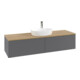 V&B Waschtischunterschrank mit Frontstruktur -Beleuchtung Antao 160x50cm, HL, WBP hon. Oa, A m Lac-3