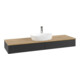 V&B Waschtischunterschrank mit Frontstruktur -Beleuchtung Antao 160x50cm, HL, WBP hon. Oa, bla m Lac-3
