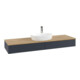 V&B Waschtischunterschrank mit Frontstruktur -Beleuchtung Antao 160x50cm, HL, WBP hon. Oa, md bl. m Lac-3