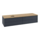 V&B Waschtischunterschrank mit Frontstruktur -Beleuchtung Antao 160x50cm, HL, WBP hon. Oa, md bl. m Lac-1