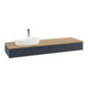 V&B Waschtischunterschrank mit Frontstruktur -Beleuchtung Antao 160x50cm, HL, WBP hon. Oa, md bl. m Lac-1