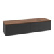 V&B Waschtischunterschrank mit Frontstruktur -Beleuchtung Antao 160x50cm, HL, WBP w. wal, bla m Lac-1