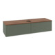 V&B Waschtischunterschrank mit Frontstruktur -Beleuchtung Antao 160x50cm, HL, WBP w. wal, lea gre. m Lac-1