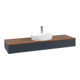 V&B Waschtischunterschrank mit Frontstruktur -Beleuchtung Antao 160x50cm, HL, WBP w. wal, md bl. m Lac-1