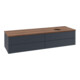V&B Waschtischunterschrank mit Frontstruktur -Beleuchtung Antao 160x50cm, HL, WBP w. wal, md bl. m Lac-3