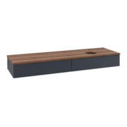V&B Waschtischunterschrank mit Frontstruktur -Beleuchtung Antao 160x50cm, HL, WBP w. wal, md bl. m Lac-3