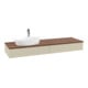 V&B Waschtischunterschrank mit Frontstruktur -Beleuchtung Antao 160x50cm, HL, WBP w. wal, si Gr m Lac-1