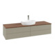 V&B Waschtischunterschrank mit Frontstruktur -Beleuchtung Antao 160x50cm, HL, WBP w. wal, st. Gr m Lac-3