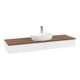 V&B Waschtischunterschrank mit Frontstruktur -Beleuchtung Antao 160x50cm, HL, WBP w. wal, wh. m Lac-1