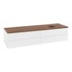 V&B Waschtischunterschrank mit Frontstruktur -Beleuchtung Antao 160x50cm, HL, WBP w. wal, wh. m Lac-1