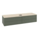 V&B Waschtischunterschrank mit Frontstruktur -Beleuchtung Antao 160x50cm, WBP botti., lea gre. m Lac-1