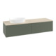 V&B Waschtischunterschrank mit Frontstruktur -Beleuchtung Antao 160x50cm, WBP botti., lea gre. m Lac-3
