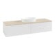 V&B Waschtischunterschrank mit Frontstruktur -Beleuchtung Antao 160x50cm, WBP-farbe botti., glo wh. Lac-1