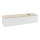 V&B Waschtischunterschrank mit Frontstruktur -Beleuchtung Antao 160x50cm, WBP-farbe botti., glo wh. Lac-3